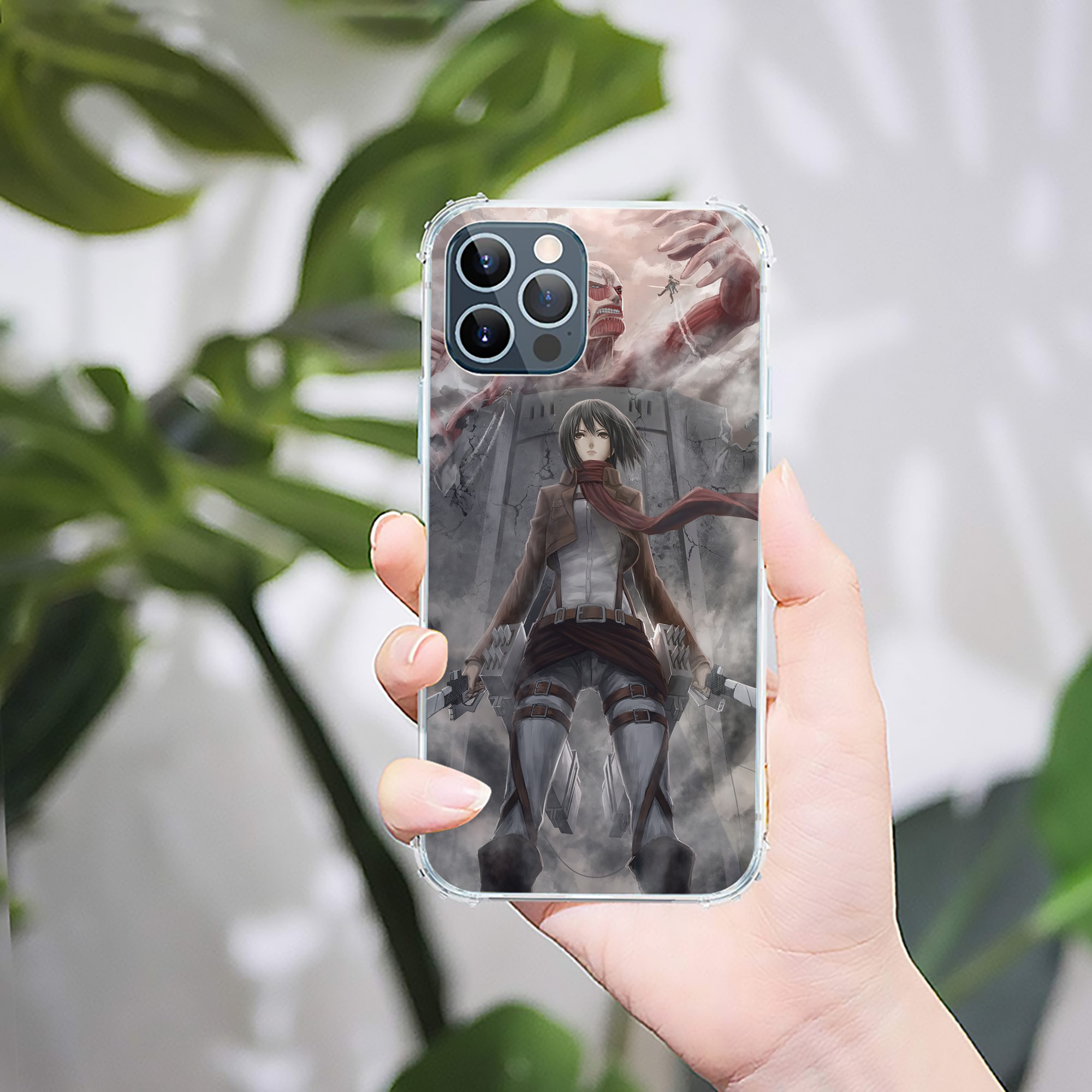 （画像用） 進撃の巨人 Attack on Titan 【iPhone 12シリーズ対応】透明スマホケース（クリアソフトケース）